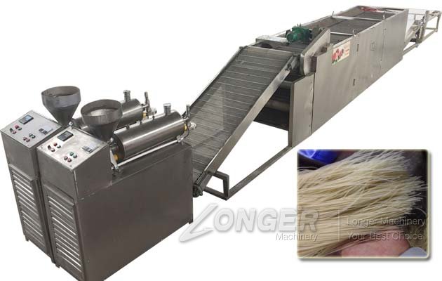 the back of the starch noodle machine