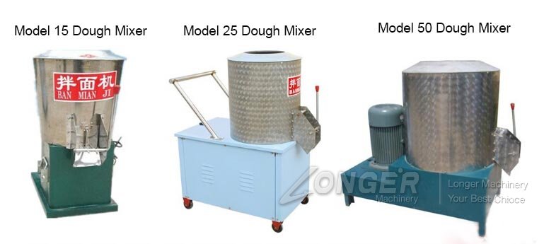 three types of dough mixer