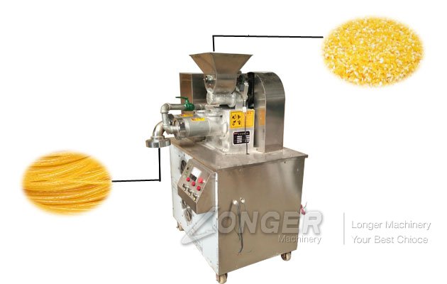 the processing of using the corn noodle machine
