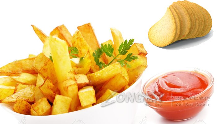 French fries production line production process