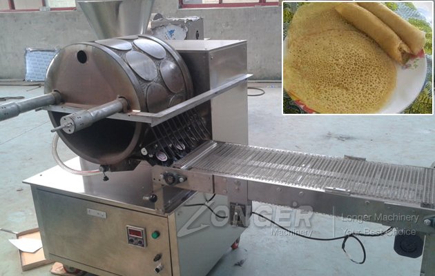 Sold Spring Roll Wrapper Machine To Ethiopia
